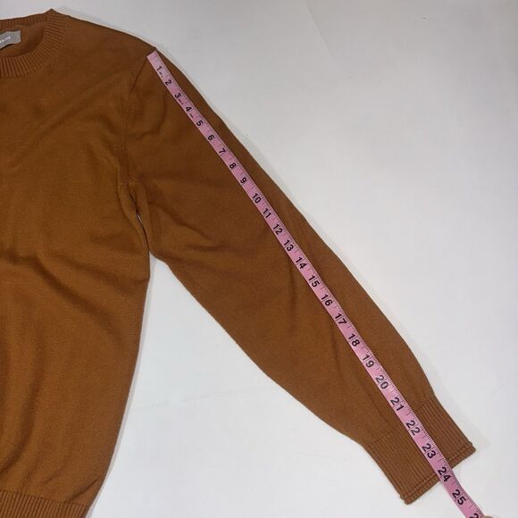 Everlane No-Sweat Sweater Uniform Cotton Coolmax Cinnamon Copper Brown Men Large - Picture 8 of 10